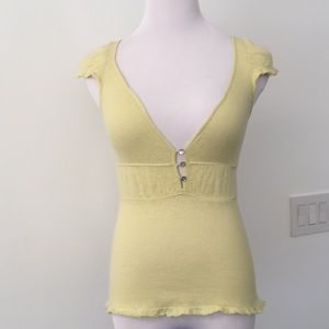 Free People yellow , angora, size S .